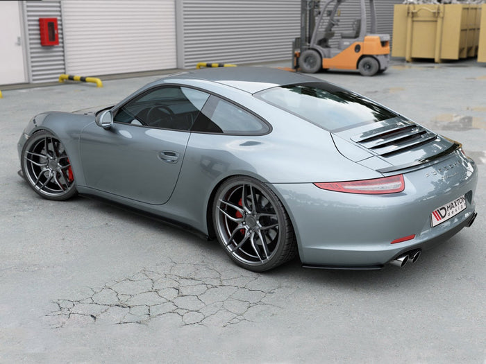 Porsche 911 Carrera 991 (2011-2016) Side Skirts Splitters Carbon Look - Maxton Design