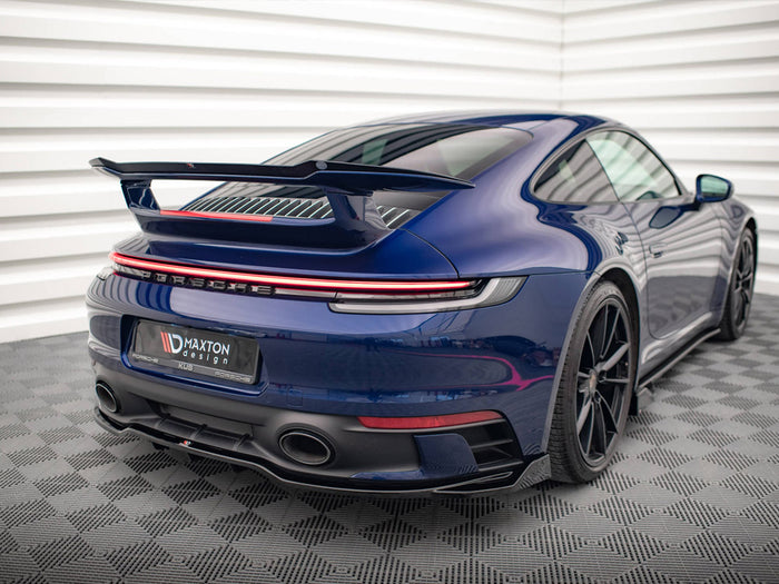 Porsche 911 Carrera Aero / Carrera GTS 992 Rear Splitter (Vertical Bars) V.2 - Maxton Design