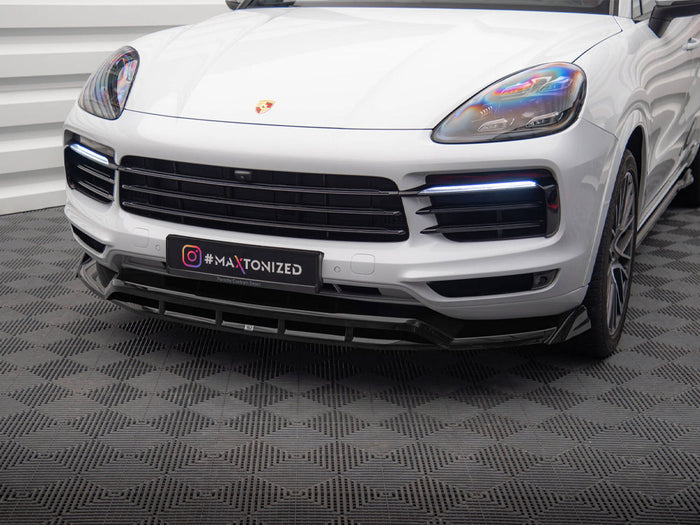 Porsche Cayenne Coupe Mk3 Front Splitter - Maxton Design