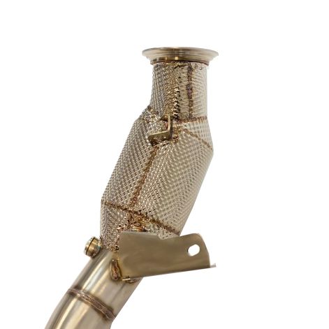 Porsche Macan 3.0/3.6T Catalytic Converter Exhaust Downpipes With Thermal Heat Shield - Top Gear Exhausts