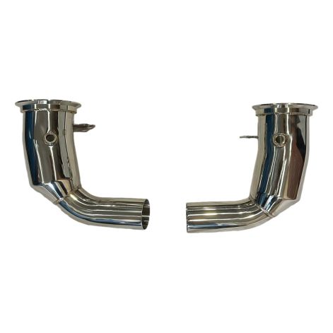 Porsche 991 992 Turbo Catless Downpipe - Top Gear Exhausts