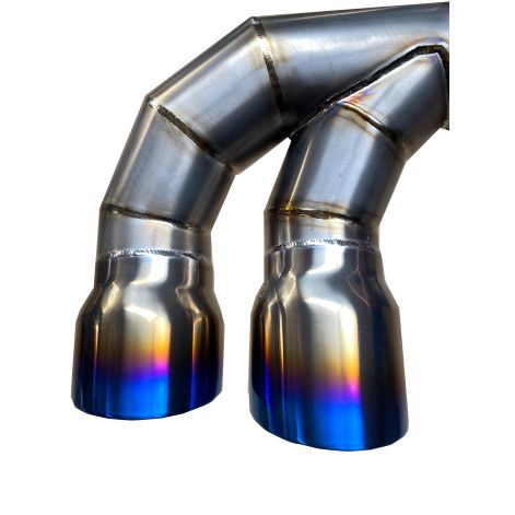 Porsche 911 991.1 Turbo Titanium Valved Exhaust Burnt Tailpipes - Top Gear