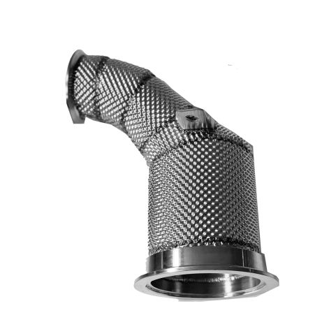 Porsche Panamera 971 2.9L Turbo Exhaust Catalytic Converters With Heat Shield - Top Gear Exhausts
