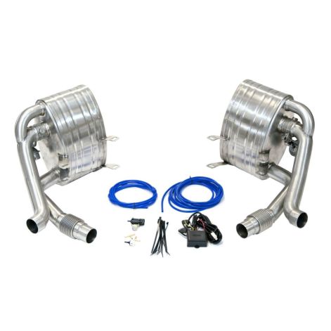 Porsche 911 997.1 Carrera Valved Cat Back Exhaust Silencers - Top Gear