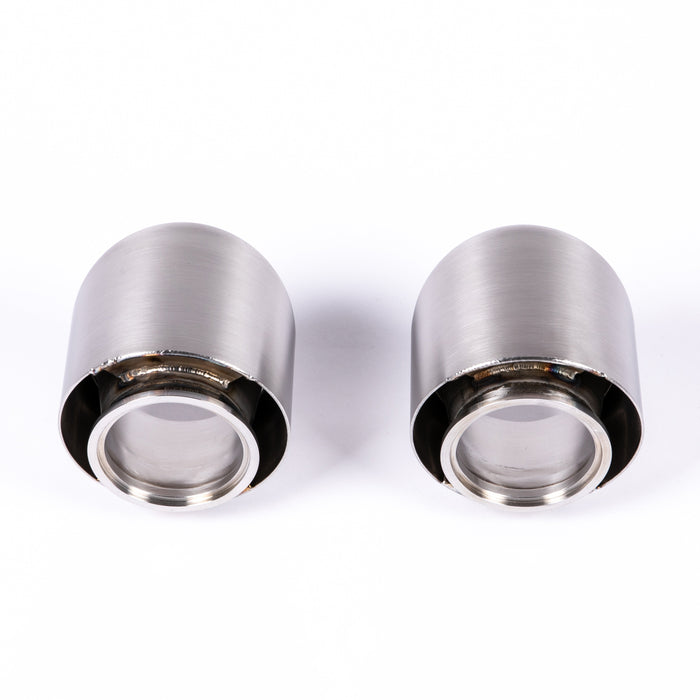 Porsche 718 Inconel Rolled Exhaust Tips (Polished) - JCR Exhaust