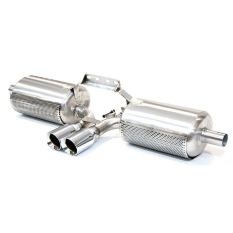 Porsche 986 Boxster Cat Back Exhaust with Chrome Tailpipes - Top Gear