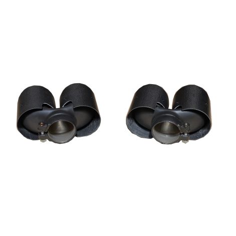 Porsche 911 997.1 & 997.2 Carrera Carbon Exhaust Tailpipes - Top Gear