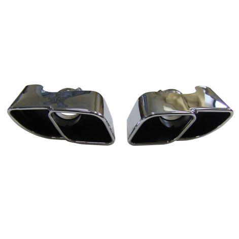 Porsche 911 997.1 Carrera Chrome Finish Exhaust Tailpipes - Top Gear