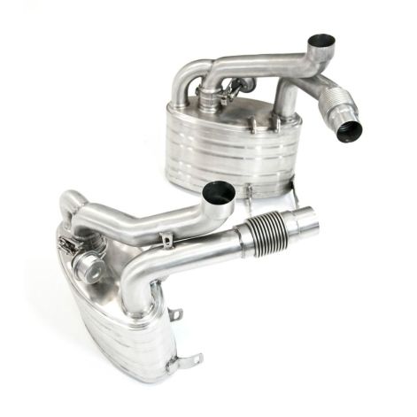 Porsche 911 997.1 Carrera Valved Cat Back Exhaust Silencers - Top Gear