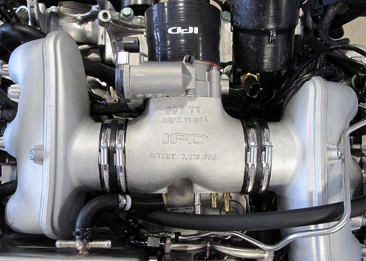 Porsche 997.1 Turbo Aluminum Intake Plenum 74mm - IPD Plenums