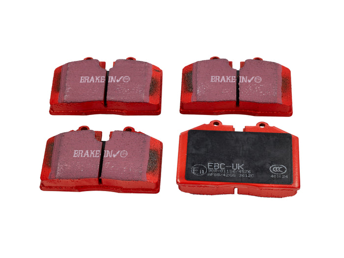 Porsche 930 / 965 / 964 / 993 / 928 / 944 / 968 RED Brake Pads 'Road' - EBC Brakes