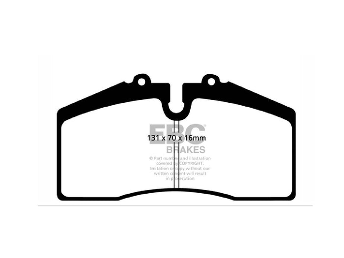 Porsche 968 3.0 Sport Blue Brake Pads Ndx Race Front - EBC Brakes