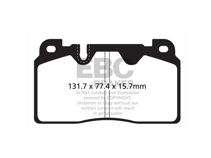 Porsche Macan 2.0 GREEN Brake Pads Front - EBC Brakes