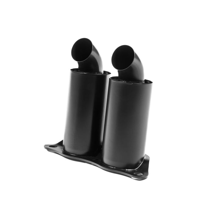Porsche 992 GT3 OEM REPLACEMENT TITANIUM TIPS (SILENCED - BLACK COATED) - JCR Development