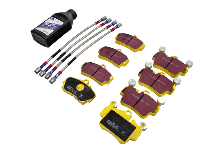Porsche 987.2 Cayman S 2010-12 Yellow Brake Pad Kit - EBC Brakes