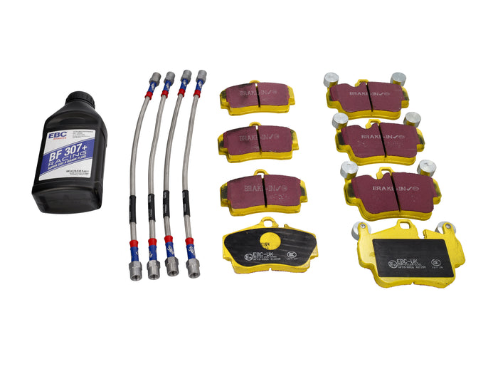Porsche 987.2 Cayman S 2010-12 Yellow Brake Pad Kit - EBC Brakes
