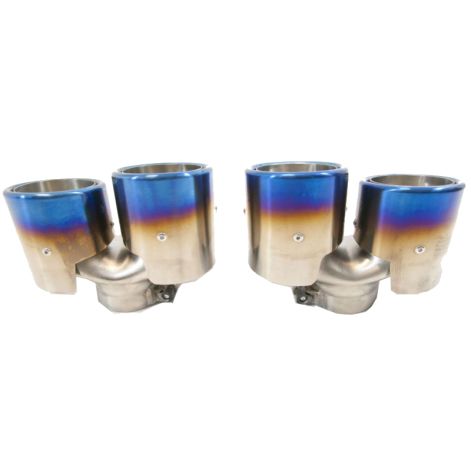 Porsche 911 997.1 & 997.2 Carrera Titanium Exhaust Tailpipes - Top Gear