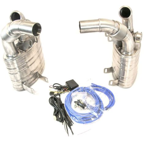 Porsche 911 996 Carrera Valved Exhaust Silencer (Cat Back) - Top Gear