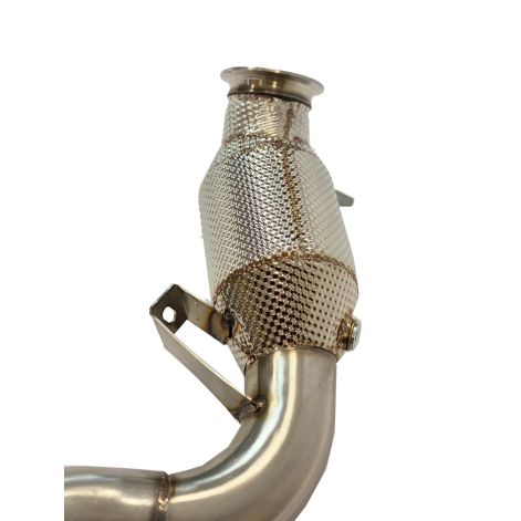 Porsche Macan 3.0/3.6T Catalytic Converter Exhaust Downpipes With Thermal Heat Shield - Top Gear Exhausts