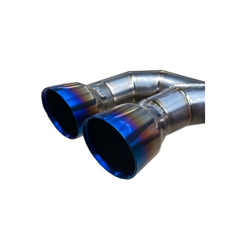 Porsche 911 991.1 Turbo Titanium Valved Exhaust Burnt Tailpipes - Top Gear