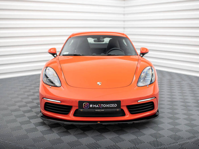 Porsche 718 Cayman Front Splitter V.2 - Maxton Design