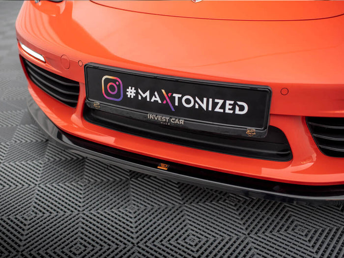 Porsche 718 Cayman Front Splitter V.2 - Maxton Design