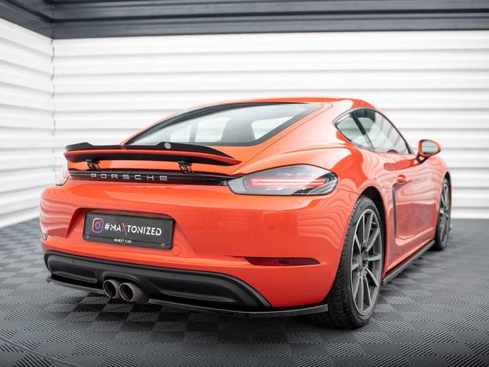 Porsche Cayman 718 Rear Side Splitters - Maxton Design