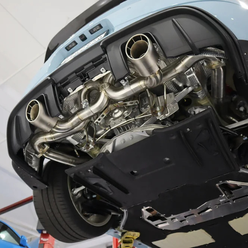 Porsche 718 GT4 RS | Spyder RS Rear X Pipe Exhaust System- Brooke Race Exhausts
