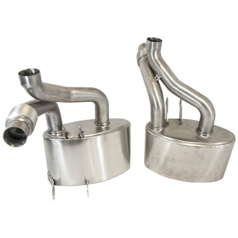Porsche 911 997.1 Carrera Gen 1 Exhaust Silencers w/ Tailpipes - Top Gear