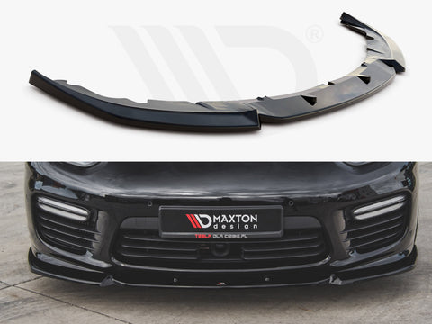 Porsche Panamera Turbo 970 Facelift (2013-2016) Front Splitter V1 - Carbon Look - Maxton Design