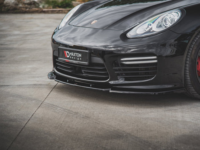 Porsche Panamera Turbo 970 Facelift (2013-2016) Front Splitter V1 - Carbon Look - Maxton Design