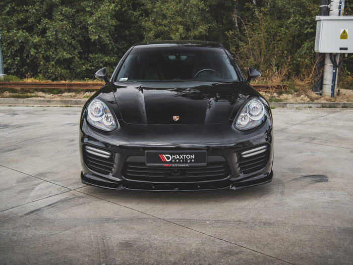 Porsche Panamera Turbo 970 Facelift (2013-2016) Front Splitter V1 - Carbon Look - Maxton Design