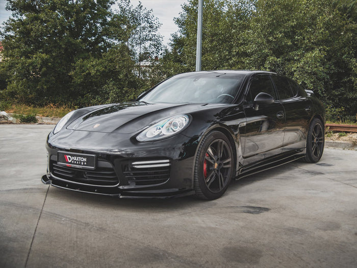 Porsche Panamera Turbo 970 Facelift (2013-2016) Front Splitter V1 - Carbon Look - Maxton Design