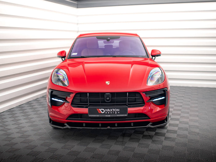 Porsche Macan GTS / Sport Design Mk1 Facelift Reduced - Front Splitter V.1 - Textured - Maxton Design