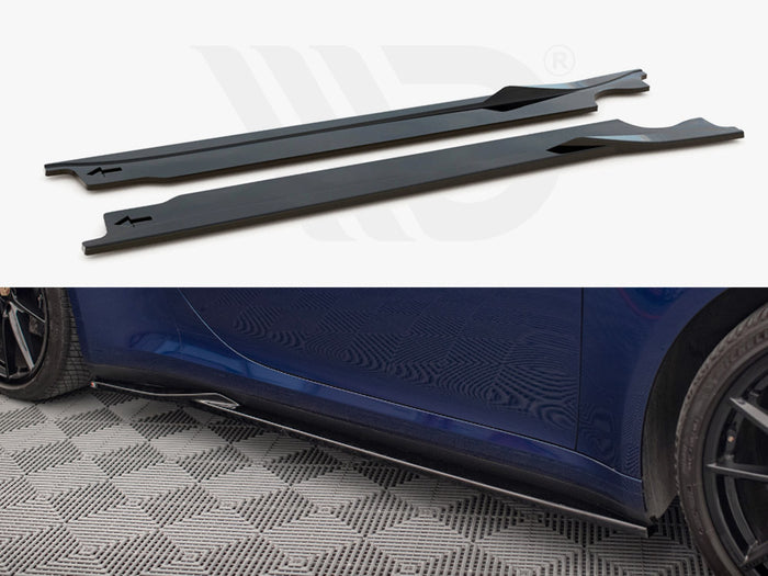 Porsche 911 Carrera Aero / Carrera GTS 992 Side Skirts Diffusers V.1 - Maxton Design