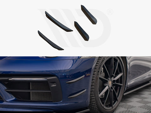 Porsche 911 Carrera Aero 992 Front Bumper Wings (Canards) - Maxton Design