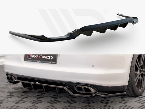 Porsche Panamera Turbo 970 Rear Splitter (Vertical Bars) - Maxton Design