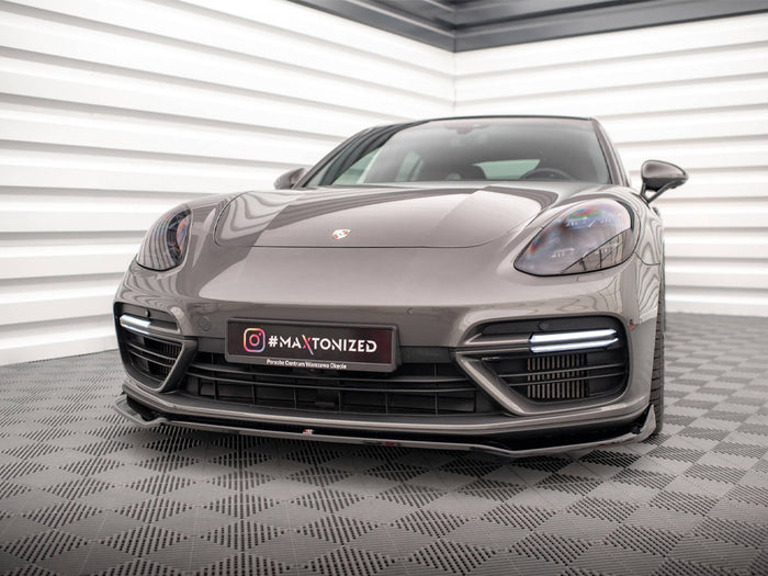 Porsche Panamera Turbo S E-Hybrid Front Splitter V.2 - Maxton Design