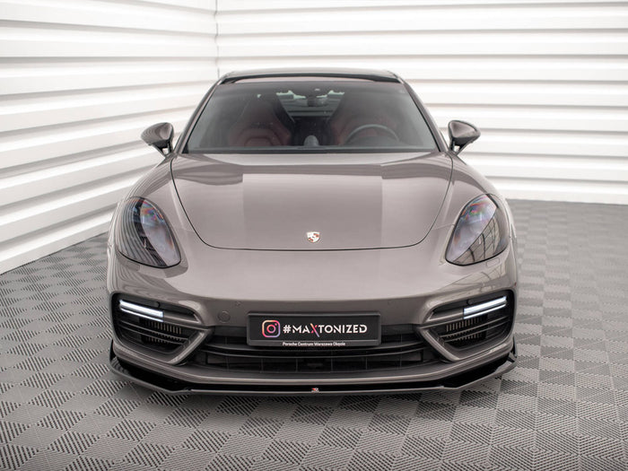 Porsche Panamera Turbo S E-Hybrid Front Splitter V.2 - Maxton Design