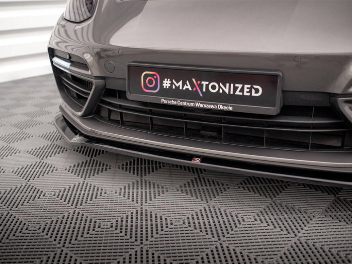 Porsche Panamera Turbo S E-Hybrid Front Splitter V.2 - Maxton Design