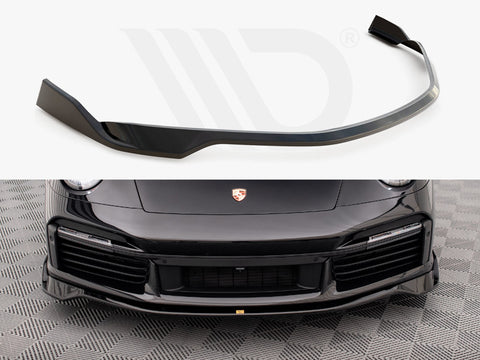 Porsche 911 Turbo S 992 Front Splitter - Maxton Design