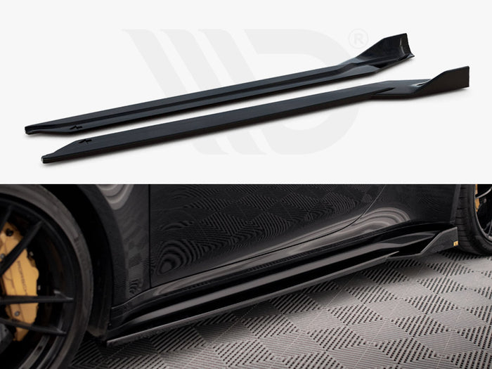 Porsche 911 Turbo S 992 Side Skirts Diffusers - Maxton Design