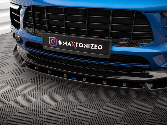 Porsche Macan Mk1 Front Splitter V.2 - Maxton Design