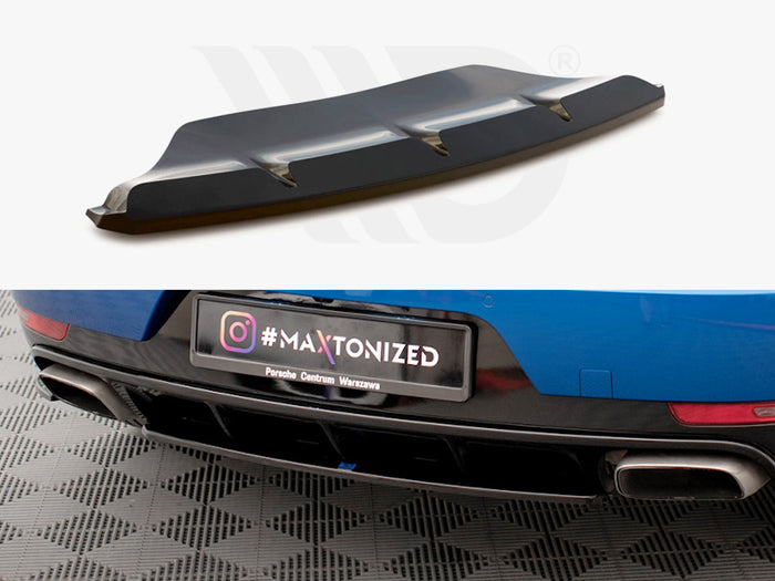 Porsche Macan Mk1 Central Rear Splitter - Maxton Design