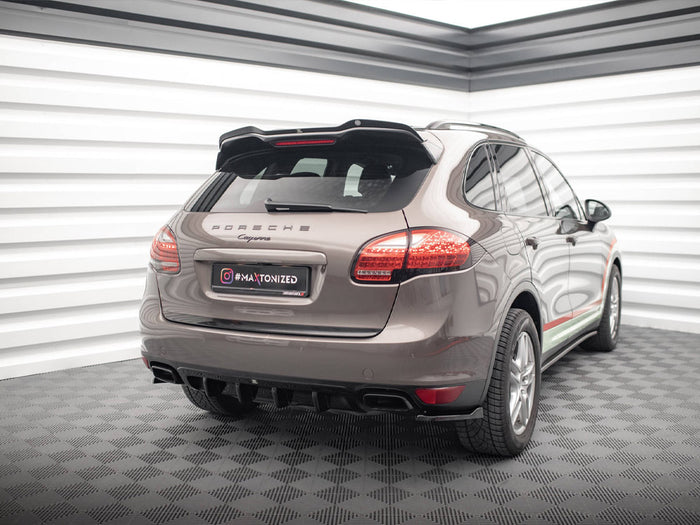 Porsche Cayenne Mk2 Rear Side Splitters - Textured - Maxton Design