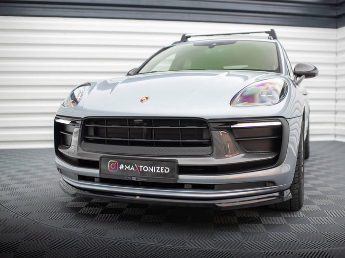 Porsche Macan Mk1 Facelift 2 Front Splitter - Maxton Design