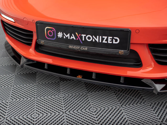 Porsche 718 Cayman 982c Front Splitter V.1 - Maxton Design