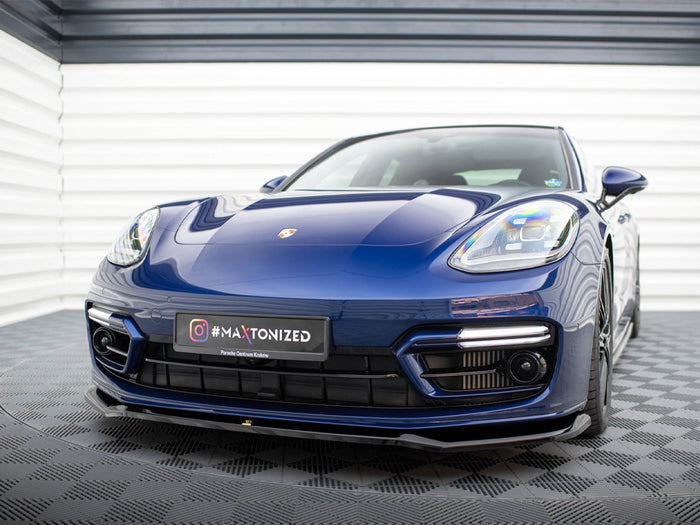 Porsche Panamera E-Hybrid 971 Facelift Front Splitter V.1 - Maxton Design