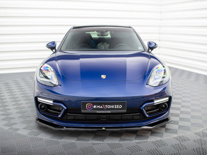 Porsche Panamera E-Hybrid 971 Facelift Front Splitter V.1 - Maxton Design