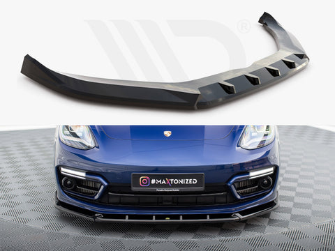 Porsche Panamera E-Hybrid 971 Facelift Front Splitter V.2 - Maxton Design